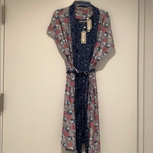 NWT Ink+Ivy Elephant and Paisley Pajama & Robe set